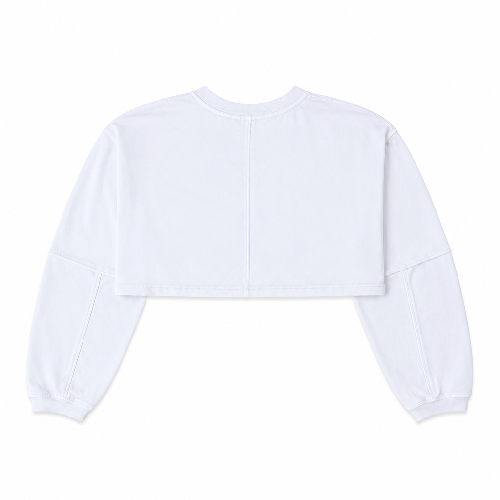 Suspense cropped longsleeve White