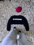 Suspense cropped longsleeve Black