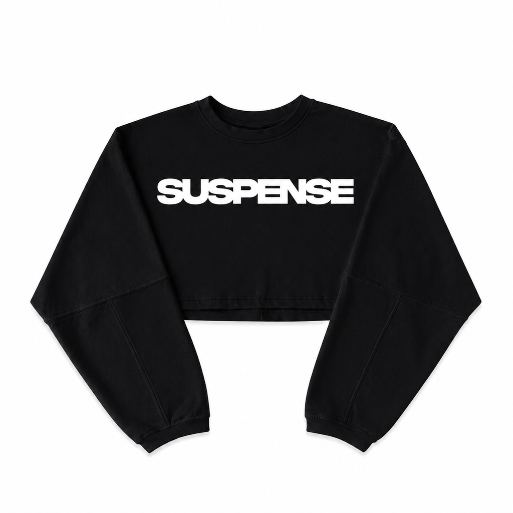 Suspense cropped longsleeve Black