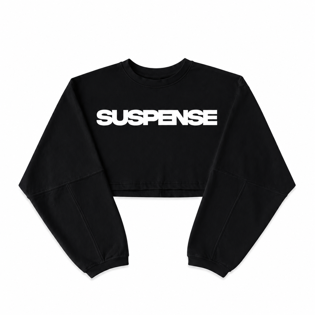 Suspense cropped longsleeve Black