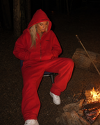Suspense Off Duty zipper Red
