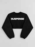 Suspense cropped longsleeve Black